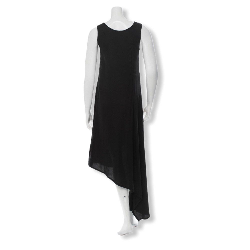 Black Ann Demeulemeester Asymmetrical Dress - Picture 3 of 5